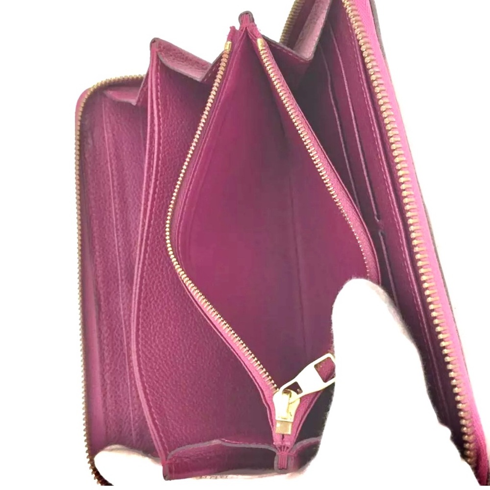 🏆💎💯 Louis Vuitton Monogram Empreinte Leather Zippy Zip Around Long Wallet - Picture 6 of 8
